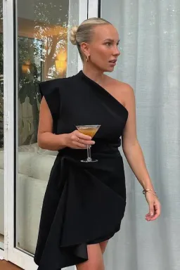 Acler Gowrie Mini Dress in Black Size 10 for rent on The Volte - image 5