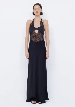 Bec & Bridge Liv Halter Maxi Dress Black Size 8 for rent on The Volte - image 1