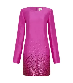 Aje Reflection Sequin Mini Dress in Deep Magenta Size AU 10 for rent on The Volte - image 5