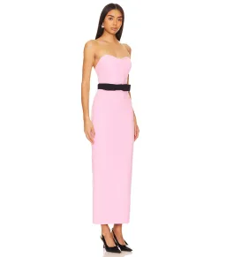 THE NEW ARRIVALS by İlkyaz Özel Noele Column Dress Baby Pink Size 10/M for rent on The Volte - image 2
