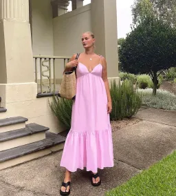 Steele Leonora Maxi Dress Pink Size M / Au 10 for rent on The Volte - image 1