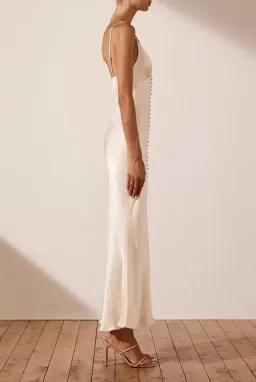Shona Joy La Lune Bias Slip Dress Cream Size 6 for rent on The Volte - image 4