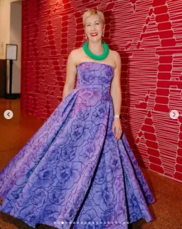 Leo Lin Nora Bustier Maxi Dress in Lavender Size AU 16 for rent on The Volte - image 7