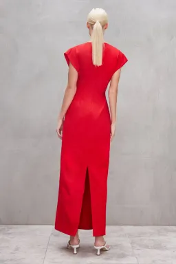 Sofia Irina Renee Maxi Dress Red Size 8  for rent on The Volte - image 3