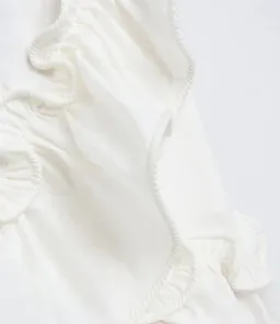 By Johnny Rope Frill Asymmetrical Mini Dress Ivory Size 12 for rent on The Volte - image 5