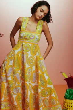 Alemais Diana Summer Dress Floral Size 6 for rent on The Volte - image 4