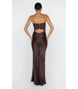 Bec & Bridge Halle Strapless Dress Chocolate Size AU 6 for rent on The Volte - image 5