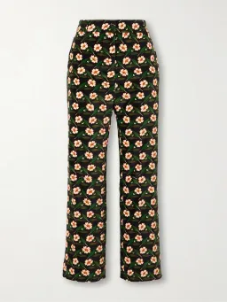 La Double J 24/7 Pants Mayfair Black in Cotton Velvet Size XS / AU 6 for rent on The Volte - image 3