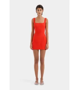 Sir the Label Iris Tie Mini Dress in Scarlet Red Size 1 / AU 8 for rent on The Volte - image 2