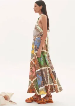 Alemais Trippy Troppo Halter Midi Dress Multi Size 12 for rent on The Volte - image 3