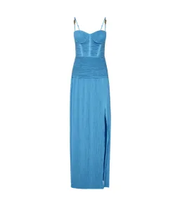 Manning Cartell Double Time Pleat Dress Cerulean Blue Size AU 12 for rent on The Volte - image 5