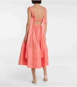 Zimmermann Botanica Tie Bustier Size 1 / AU 10 and Skirt Size 0 / AU 8 Set Guava  for rent on The Volte - image 2