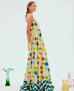 Alemais Everly Strapless Gown Multi Size 6 for rent on The Volte - image 5