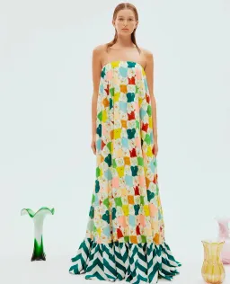 Alemais Everly Strapless Gown Multi Size 6 for rent on The Volte - image 1