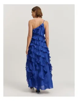 Country Road Ruffle Maxi Dress in Sapphire Size 6 for rent on The Volte - image 2