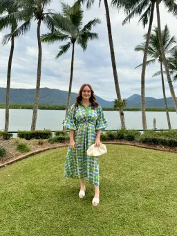 Alemais Lou Twist Front Shirt Dress Multi Size M / AU 10 for rent on The Volte - image 6