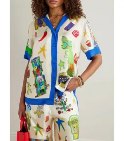 Alemais Rollers Shirt And Pants Set Print Size AU 10 for rent on The Volte - image 2