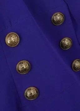 Balmain Double Breasted Midi Wrap Dress Size 12/L for rent on The Volte - image 3