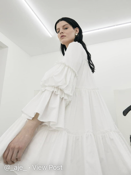 Aje L Espirit Mini Dress White Size 10 for rent on The Volte - image 2