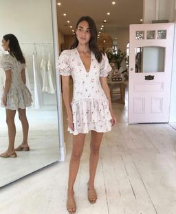 Hensley and Gretel Scarlett Dress Madonna Blush Print 6 for rent on The Volte - image 1