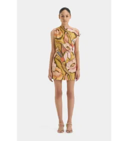 Sir the Label Talulah Knot Mini Dress Sanderling Floral Size 0P/AU 4  for rent on The Volte - image 1