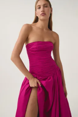 Aje Violette Bubble Hem Maxi Dress Pink Size 4 for rent on The Volte - image 2