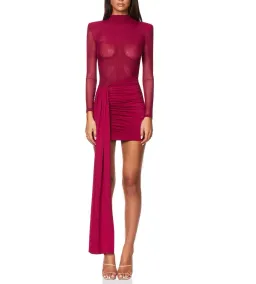 Nookie Enigma Mini Dress Ruby Size XS/AU 6  for rent on The Volte - image 1