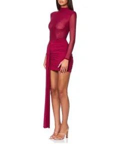 Nookie Enigma Mini Dress Ruby Size XS/AU 6  for rent on The Volte - image 3