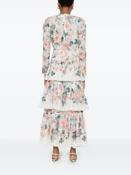 Zimmermann Acacia Tiered Maxi Dress Cream Multi Floral Size 3 / AU 14 for rent on The Volte - image 2
