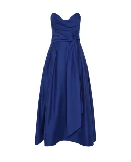 Rebecca Vallance Cera Strapless Midi Dress Blue Size 4 for rent on The Volte - image 5