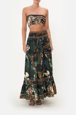 Camilla 4 Tiered Gathered Maxi Skirt Easy Tiger Size M / AU 12 for rent on The Volte - image 1