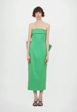 Rachel Gilbert Birdie Bow Dress in Green Size 2 / 10 AU for rent on The Volte - image 1