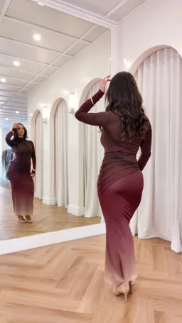 Sass & Bide Life Form Jersey Maxi Dress in Ombre Cherry Size S / AU 8  for rent on The Volte - image 3