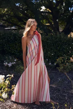 Aston Studio Mila Dress in Hana Stripe Size 6 for rent on The Volte - image 3