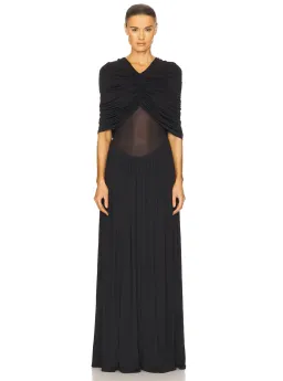 Helsa Philomena Jersey Dress Black Size XS / AU 6 for rent on The Volte - image 1