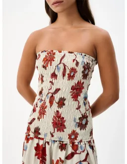 Roame Millie Dress Cactus Bloom Sand Size 0/Au 6  for rent on The Volte - image 4