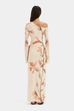 Sir the Label Hana Tie Maxi Dress Gladioli Print Size 1/Au 8 for rent on The Volte - image 2