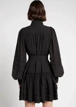 Aje Aurora Belted Mini Dress Black Size 8    for rent on The Volte - image 3