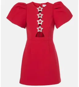 Rebecca Vallance Akari Puff Sleeve Mini Dress Red Size 6 for rent on The Volte - image 3