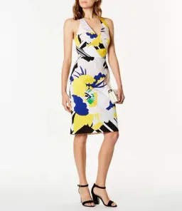 Karen Millen Short Pencil Dress Floral Size 16 for rent on The Volte - image 1