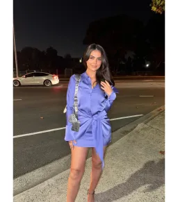 Rat & Boa Alanis Mini Dress in Purple Size M / AU 10 for rent on The Volte - image 4