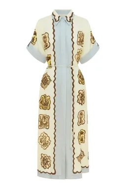 Alemais Relic Shirtdress Print Multi Size 8 for rent on The Volte - image 6