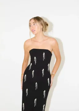Odd Muse The Ultimate Muse Embellished Midi Dress Black Size S / AU 8 for rent on The Volte - image 2