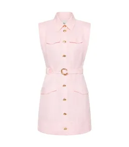 Aje Dulcet Logo Mini Dress Pastel Pink Size AU 12  for rent on The Volte - image 6