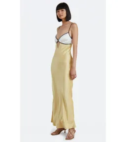 Bec & Bridge Nadia Bustier Maxi Dress Straw/Ivory Size AU 8 for rent on The Volte - image 2