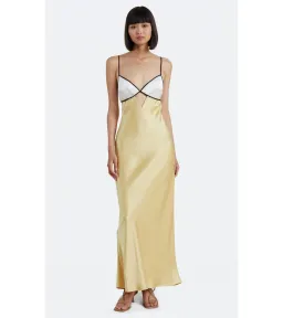 Bec & Bridge Nadia Bustier Maxi Dress Straw/Ivory Size AU 8 for rent on The Volte - image 1