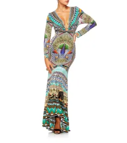 Camilla U Ring Neckline Long Dress The King And I Size XS / AU 8 for rent on The Volte - image 2