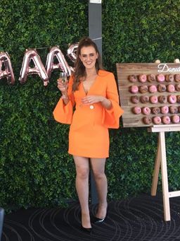 Sheike - Audrey Dress orange 6 for rent on The Volte - image 1