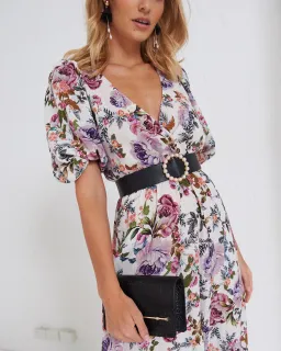 Sheike Lilac Blooms Floral Maxi Dress Size AU 12 for rent on The Volte - image 3