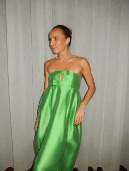 Oroton Bow Detail Gown Green Size 6 for rent on The Volte - image 4